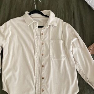 Cream Button-Up Shirt